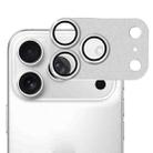 For iPhone 17 Pro Max ENKAY CD Texture Aluminium Alloy Tempered Glass Lens Cover Film(Silver) - 1