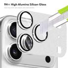 For iPhone 17 Pro Max ENKAY CD Texture Aluminium Alloy Tempered Glass Lens Cover Film(Silver) - 2
