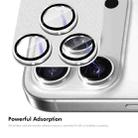 For iPhone 17 Pro Max ENKAY CD Texture Aluminium Alloy Tempered Glass Lens Cover Film(Silver) - 3
