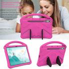 For Lenovo Tab P12 TB-370 2023 EVA Shockproof Tablet Case with Holder & Shoulder Strap(Rose Red) - 2