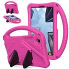 For Lenovo Tab One 8.7 2025 EVA Shockproof Tablet Case with Holder & Shoulder Strap(Rose Red) - 1