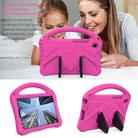 For Lenovo Tab One 8.7 2025 EVA Shockproof Tablet Case with Holder & Shoulder Strap(Rose Red) - 2