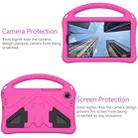For Lenovo Tab One 8.7 2025 EVA Shockproof Tablet Case with Holder & Shoulder Strap(Rose Red) - 3
