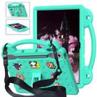 For Lenovo Tab P12 12.7 2023 / 2025 Beibei Bear Handle Kickstand Children EVA Shockproof Tablet Case with Shoulder Strap(Mint Green) - 1