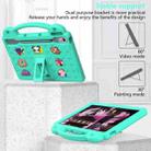 For Lenovo Tab P12 12.7 2023 / 2025 Beibei Bear Handle Kickstand Children EVA Shockproof Tablet Case with Shoulder Strap(Mint Green) - 3