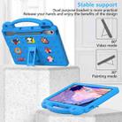 For Lenovo Tab P12 12.7 2023 / 2025 Beibei Bear Handle Kickstand Children EVA Shockproof Tablet Case with Shoulder Strap(Sky Blue) - 3