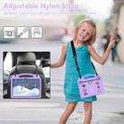 For Lenovo Tab P12 12.7 2023 / 2025 Beibei Bear Handle Kickstand Children EVA Shockproof Tablet Case with Shoulder Strap(Light Purple) - 2