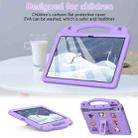 For Lenovo Tab P12 12.7 2023 / 2025 Beibei Bear Handle Kickstand Children EVA Shockproof Tablet Case with Shoulder Strap(Light Purple) - 3