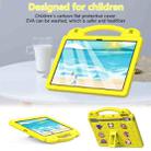 For Lenovo Tab P12 12.7 2023 / 2025 Beibei Bear Handle Kickstand Children EVA Shockproof Tablet Case with Shoulder Strap(Yellow) - 2