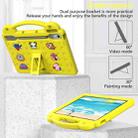 For Lenovo Tab P12 12.7 2023 / 2025 Beibei Bear Handle Kickstand Children EVA Shockproof Tablet Case with Shoulder Strap(Yellow) - 3