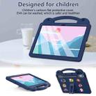 For Lenovo Tab P12 12.7 2023 / 2025 Beibei Bear Handle Kickstand Children EVA Shockproof Tablet Case with Shoulder Strap(Navy Blue) - 2