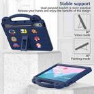 For Lenovo Tab P12 12.7 2023 / 2025 Beibei Bear Handle Kickstand Children EVA Shockproof Tablet Case with Shoulder Strap(Navy Blue) - 3
