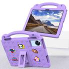 For Lenovo Xiaoxin Pad 11 TB-335FC 2025 Beibei Bear Handle Kickstand Children EVA Shockproof Tablet Case with Shoulder Strap(Light Purple) - 2