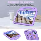 For Lenovo Xiaoxin Pad 11 TB-335FC 2025 Beibei Bear Handle Kickstand Children EVA Shockproof Tablet Case with Shoulder Strap(Light Purple) - 3