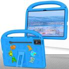 For Lenovo Tab P12 2023 12.7 Cartoon Sparrow EVA Shockproof Tablet Case with Shoulder Strap(Blue) - 3