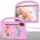 For Lenovo Tab P12 2023 12.7 Cartoon Sparrow EVA Shockproof Tablet Case with Shoulder Strap(Pink) - 3