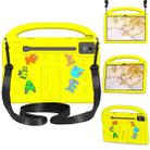 For Lenovo Tab P12 2023 12.7 Cartoon Sparrow EVA Shockproof Tablet Case with Shoulder Strap(Yellow) - 1