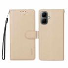 For Tecno Pop 10 / Spark go 2 ENKAY RFID Blocking Wallet Kickstand Litchi Texture Leather Phone Case(Beige) - 2