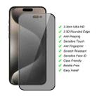 For iPhone 15 Pro Max JUNSUNMAY 25pcs Silk Print Full Coverage Privacy Tempered Glass Film - 2