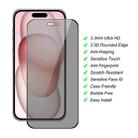 For iPhone 15 Plus JUNSUNMAY 25pcs Silk Print Full Coverage Privacy Tempered Glass Film - 2