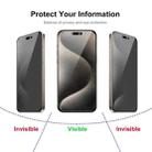 For iPhone 15 Plus JUNSUNMAY 25pcs Silk Print Full Coverage Privacy Tempered Glass Film - 3