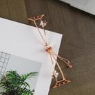 For Apple Watch 46mm / 49mm / 45mm / 44mm Copper-Inlaid Butterfly Zircon Bracelet Watch Band(Rose Gold) - 2