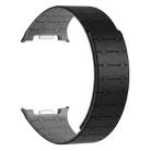 For Samsung Galaxy Watch8 / Watch8 Classic Integrated Magnetic Silicone Watch Band(Black+Gray) - 2