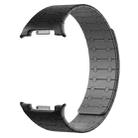 For Samsung Galaxy Watch8 / Watch8 Classic Integrated Magnetic Silicone Watch Band(Black+Gray) - 3