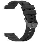 For Garmin Venu X1 Armor Silicone Watch Band(Black) - 2