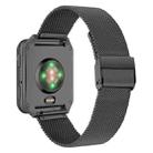 For Garmin Venu X1 Double Buckle Milanese Stainless Steel Watch Band(Black) - 1