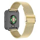For Garmin Venu X1 Double Buckle Milanese Stainless Steel Watch Band(Gold) - 1