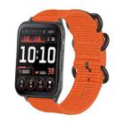 For Garmin Venu X1 Ring Buckle Nylon Canvas Watch Band(Orange) - 1