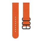 For Garmin Venu X1 Ring Buckle Nylon Canvas Watch Band(Orange) - 2