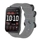 For Garmin Venu X1 Ring Buckle Nylon Canvas Watch Band(Gray) - 1