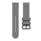 For Garmin Venu X1 Ring Buckle Nylon Canvas Watch Band(Gray) - 2