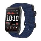 For Garmin Venu X1 Ring Buckle Nylon Canvas Watch Band(Midnight Blue) - 1