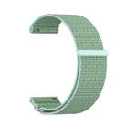 For Garmin Venu X1 Two Section Metal Ring Nylon Hook and Loop Fastener Watch Band(Aqua) - 2