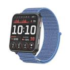 For Garmin Venu X1 Two Section Metal Ring Nylon Hook and Loop Fastener Watch Band(Cape Blue) - 1