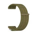 For Garmin Venu X1 Two Section Metal Ring Nylon Hook and Loop Fastener Watch Band(Olive) - 2