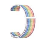 For Garmin Venu X1 Two Section Metal Ring Nylon Hook and Loop Fastener Watch Band(Colorful) - 2