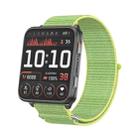 For Garmin Venu X1 Two Section Metal Ring Nylon Hook and Loop Fastener Watch Band(Light Yellow) - 1