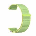 For Garmin Venu X1 Two Section Metal Ring Nylon Hook and Loop Fastener Watch Band(Light Yellow) - 2