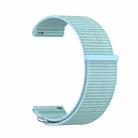 For Garmin Venu X1 Two Section Metal Ring Nylon Hook and Loop Fastener Watch Band(Chrysanthemum Blue) - 2
