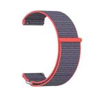 For Garmin Venu X1 Two Section Metal Ring Nylon Hook and Loop Fastener Watch Band(Glossy Pink) - 2