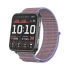 For Garmin Venu X1 Two Section Metal Ring Nylon Hook and Loop Fastener Watch Band(Lilac) - 1