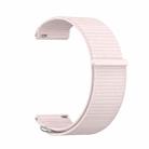 For Garmin Venu X1 Two Section Metal Ring Nylon Hook and Loop Fastener Watch Band(Pearl Pink) - 2