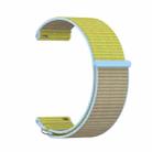 For Garmin Venu X1 Two Section Metal Ring Nylon Hook and Loop Fastener Watch Band(Camel) - 2