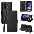 For OPPO Reno14 F / Reno14 / Reno13 Global ENKAY RFID Blocking Wallet Kickstand Litchi Texture Leather Phone Case(Black) - 1