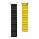 For Samsung Galaxy Watch8 / Watch8 Classic Magnetic Silicone Watch Band(Black+Yellow) - 3