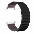 For Samsung Galaxy Watch8 / Watch8 Classic Magnetic Silicone Watch Band(Dark Gray+Coffee) - 2
